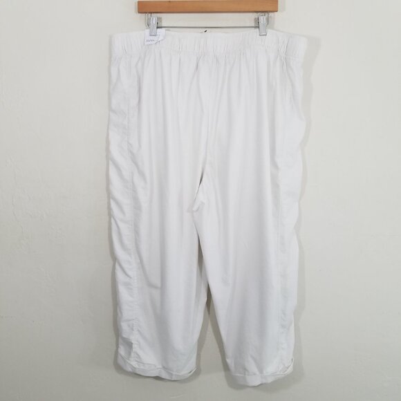 NWT Lane Bryant Soft Slub Capri Pants Pull-On Size 22/24 - Picture 4 of 7